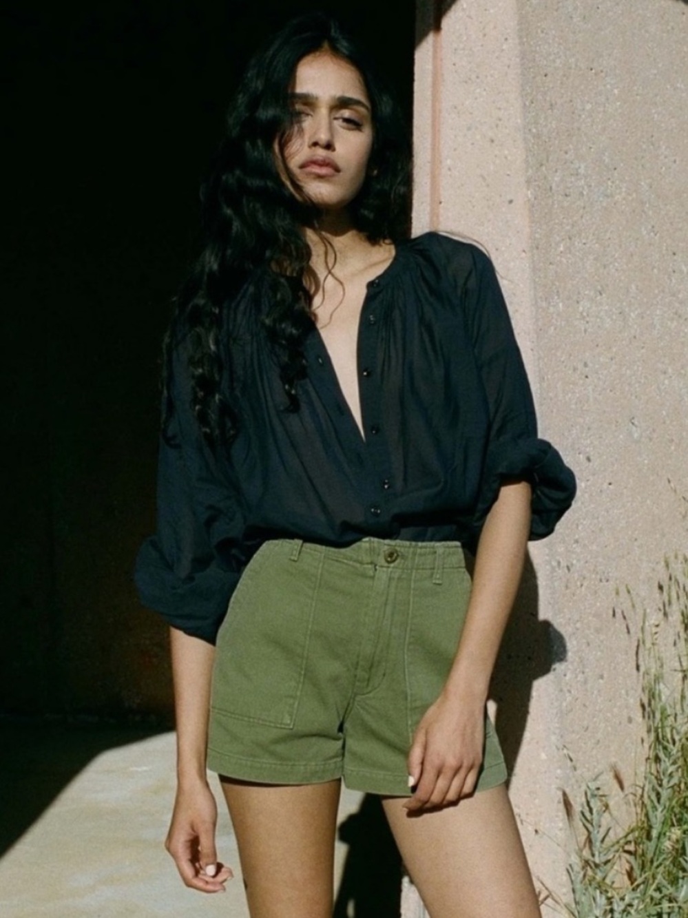 Doen Weslie Shorts in Pine Size 27